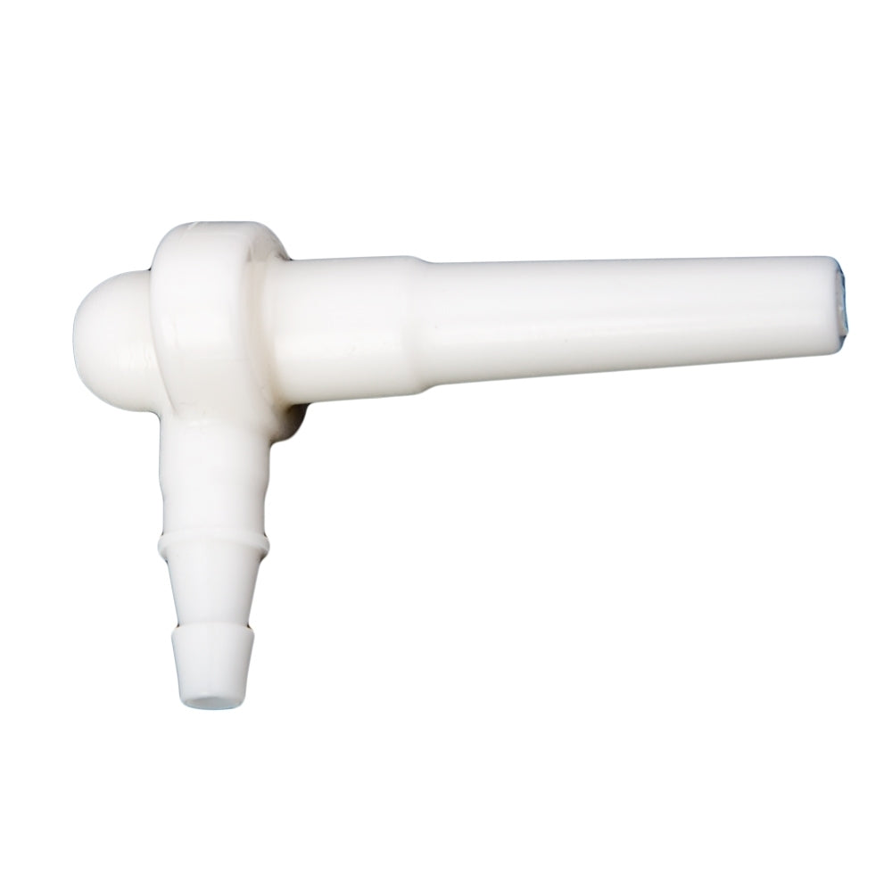 3/16'' White Maxflow Spout with Barb